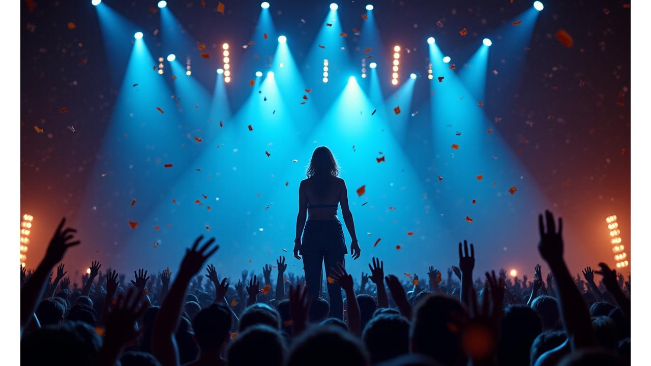 Renowned Grammy-winning musician performing live on stage